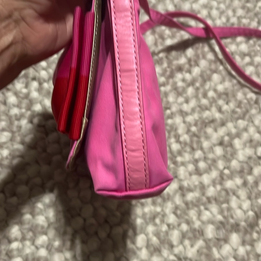 Kate Spade Pink and Red Bow Shoulder Bag - Picture 4 of 12